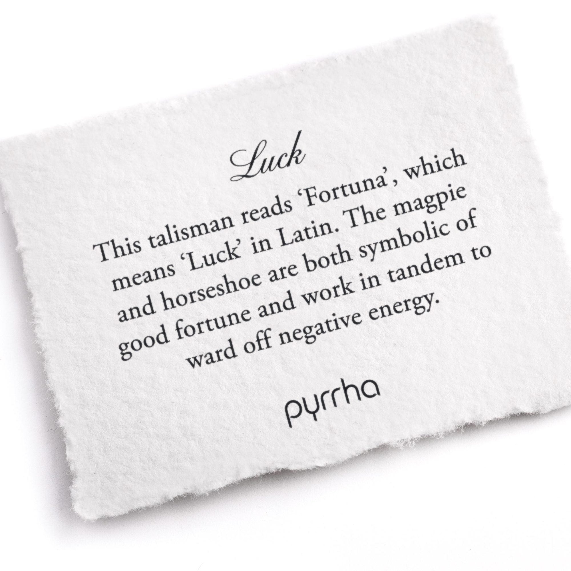 Pyrrha Talisman Luck