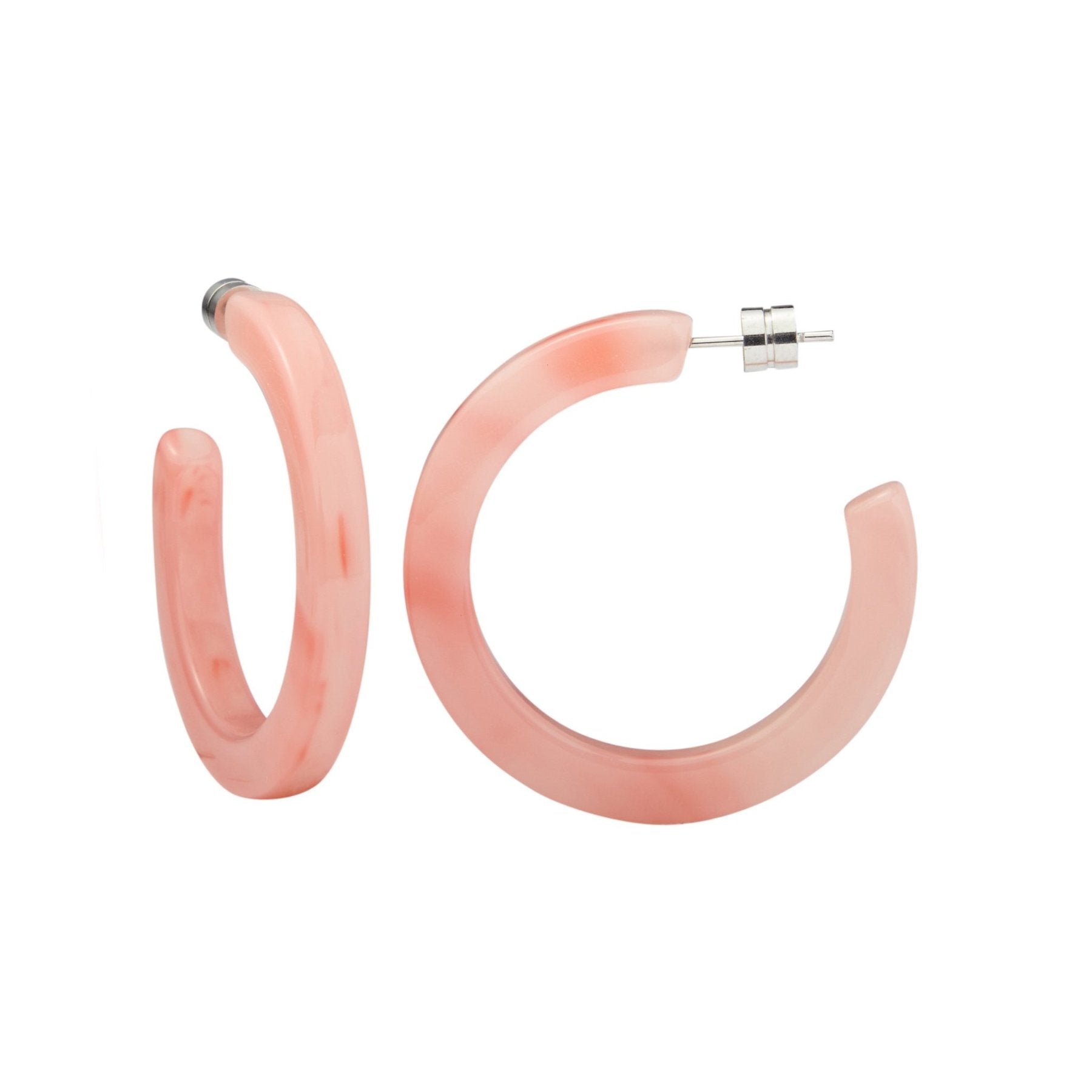 Machete Midi Hoops Bright Pink