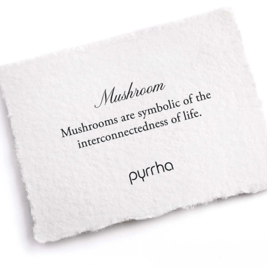 Pyrrha Mushroom Symbol Stud