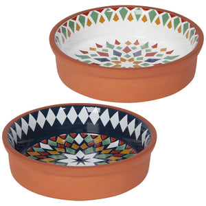 Danica Set of 2 Small Terracotta Dish Kaleido