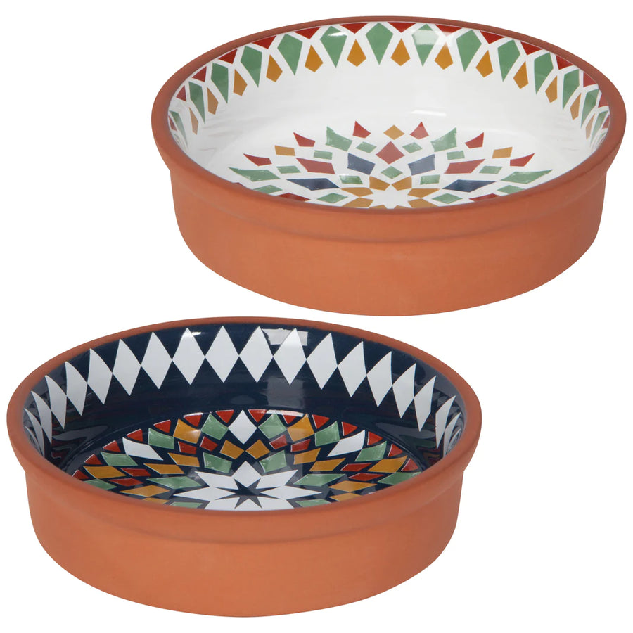 Danica Set of 2 Small Terracotta Dish Kaleido
