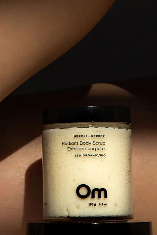 Om Organics Neroli + Pepper Radiant Body Scrub - Full Size 195g