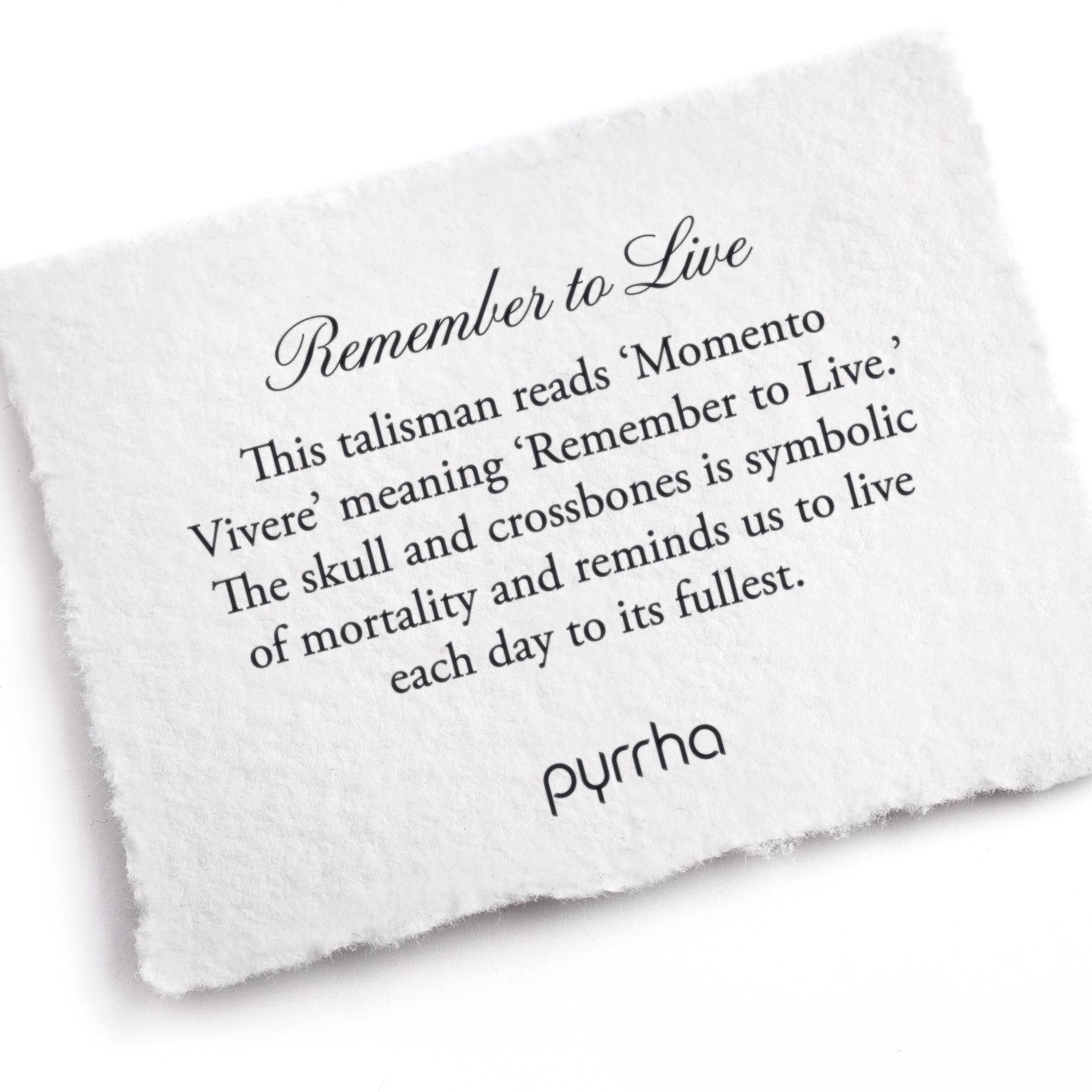 Pyrrha Talisman Remember To Live 18-22" Extendable Chain