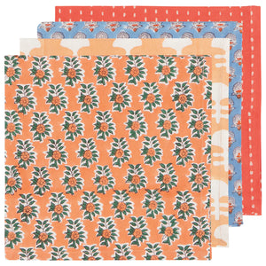 Danica Set/4 Napkins Block Print Gather
