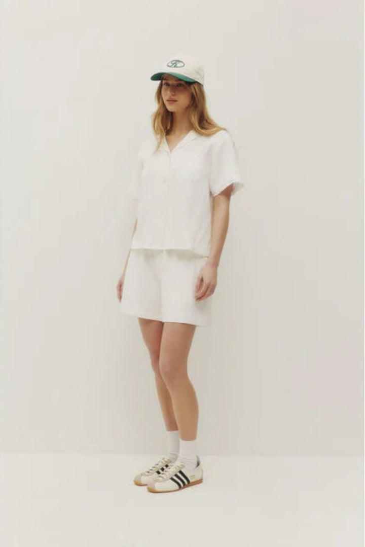 Kuwalla Lace Linen Shirt Ivory