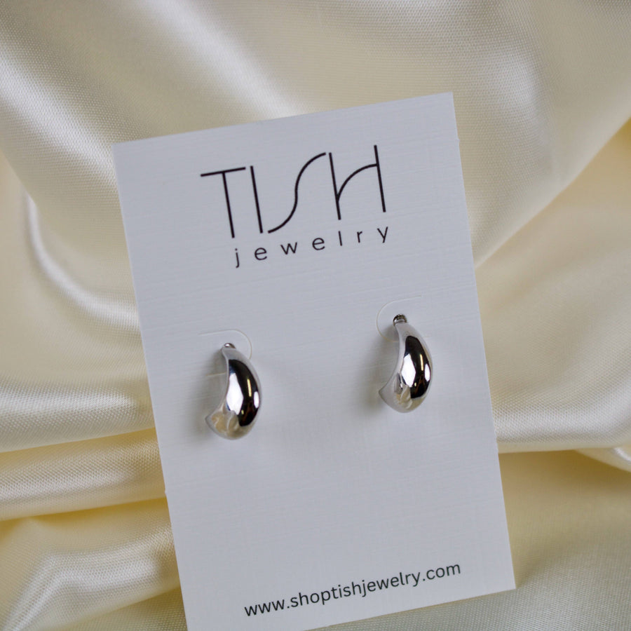 Tish Cove // Crescent Stud Earrings