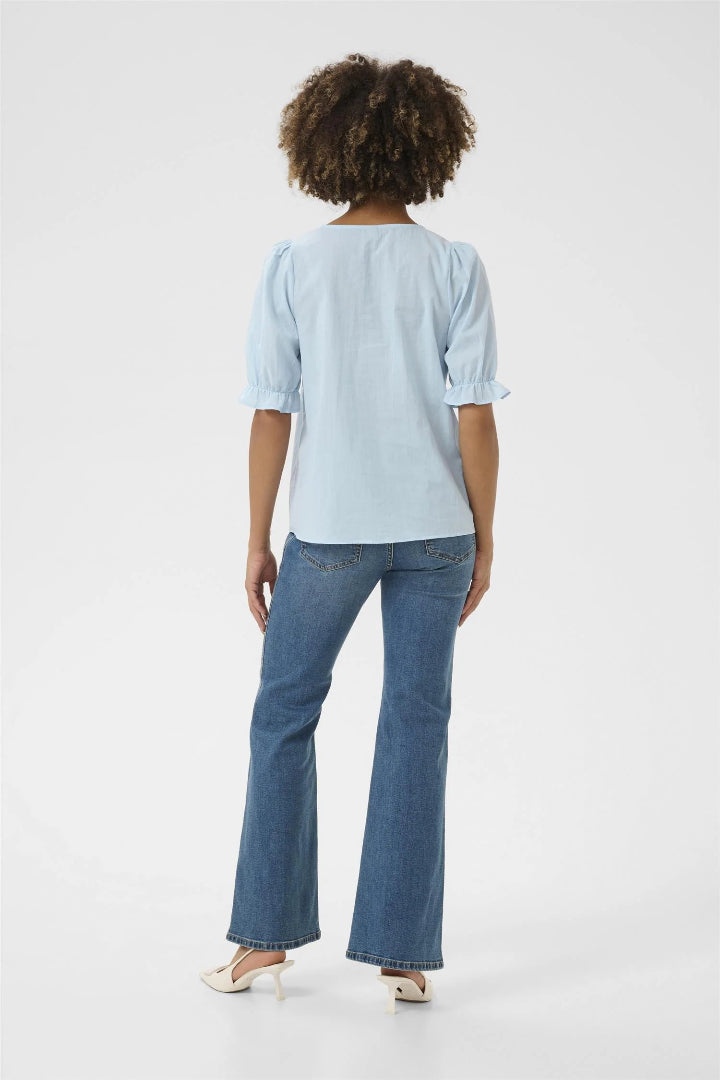 Culture CUMuxi Toril Blouse Cashmere Blue