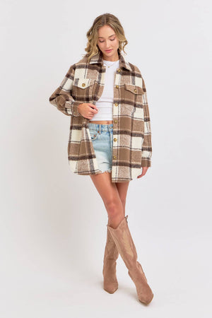 Sweet Lovely Plaid Shacket