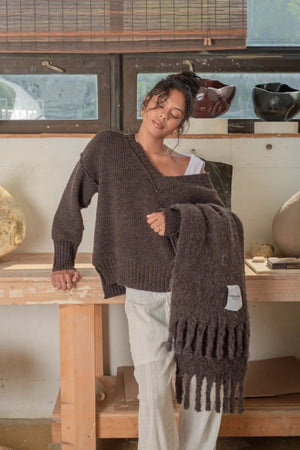Kuwalla Brea V Neck Sweater