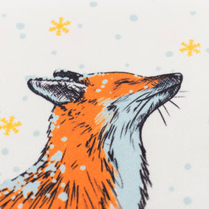 Magical Fox Holiday Tea Towel