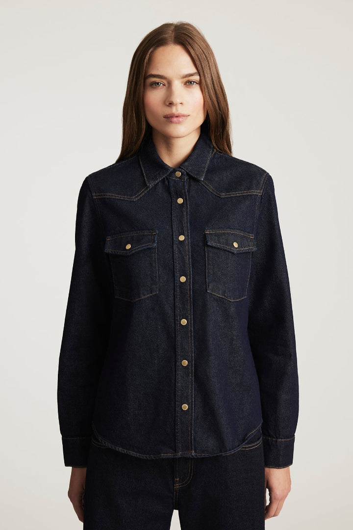 Mavi Angela Denim Shirt Rinse Classic Denim
