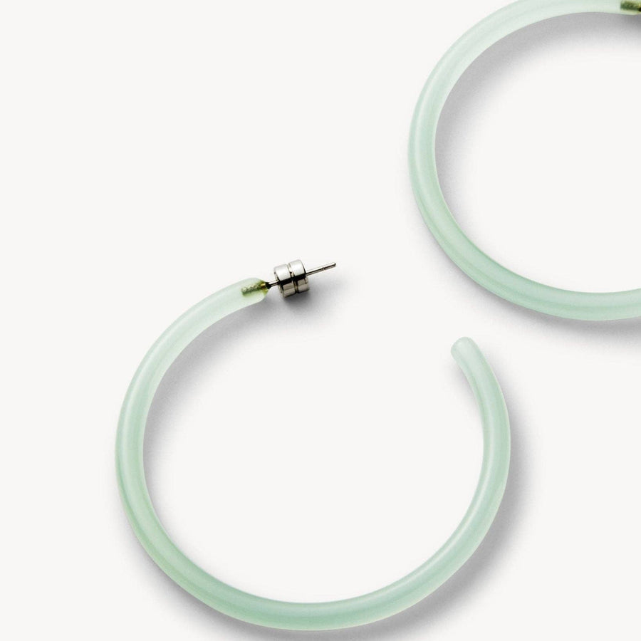 Large Hoops in Sea Glass