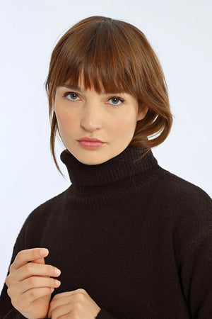 Lili Sidonio Knitted Turtleneck Sweater Black