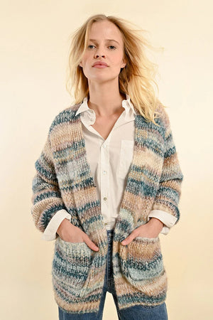 Molly Bracken Knitted Cardigan Duck Blue