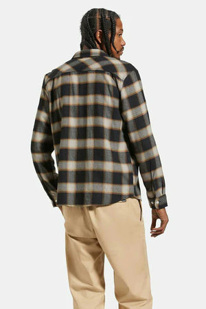 Brixton 20th Anniversary Bowery Flannel Black/Cream