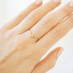 Petite Gold Aria Ring