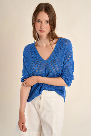 Molly Bracken Knitted Sweater Blue