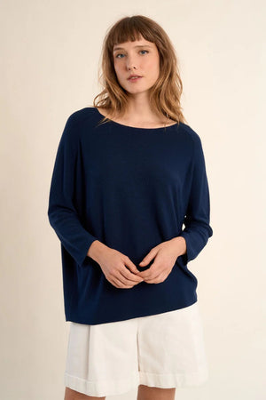 Molly Bracken Knitted Sweater Navy Blue