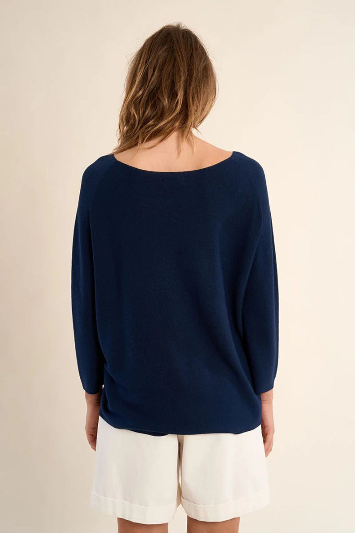 Molly Bracken Knitted Sweater Navy Blue