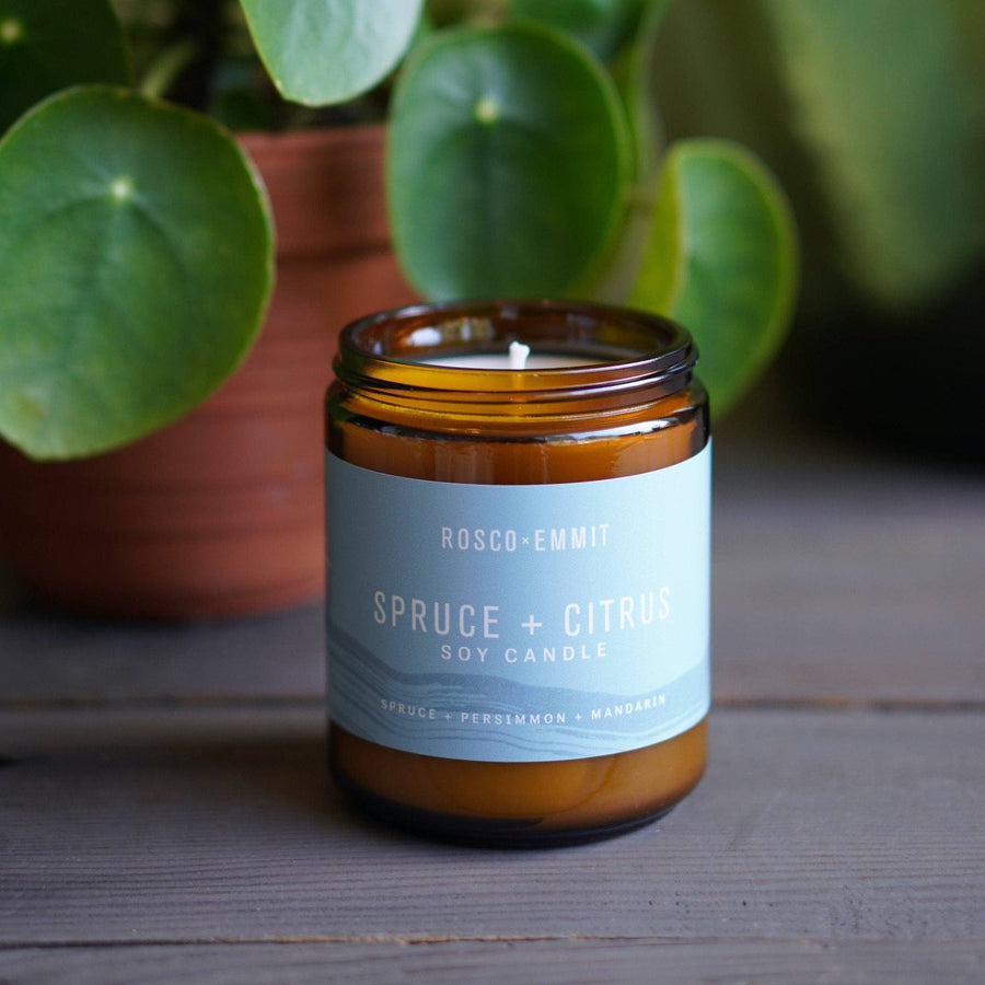 Spruce Citrus Soy Candle 8oz