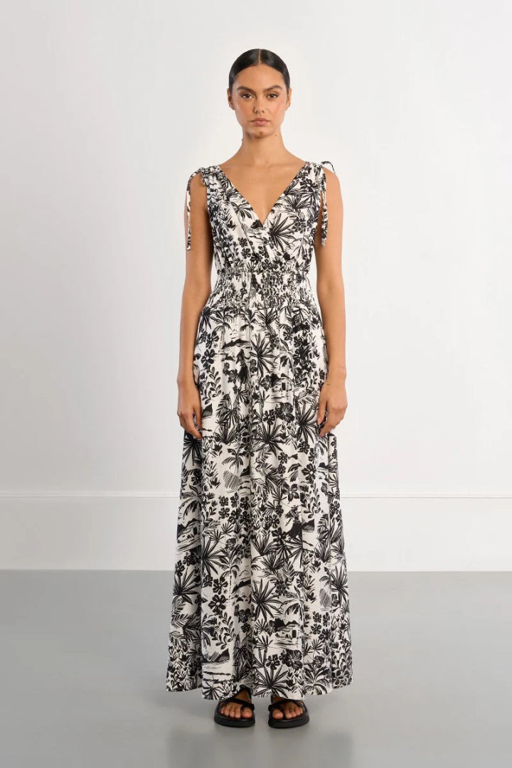 Lili Sidonio Woven Dress Black Hawaii