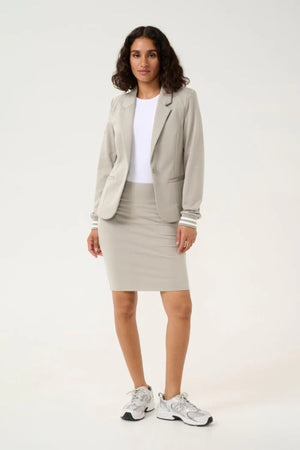Kaffe Kinnie Blazer Elephant Skin/Chalk Strip