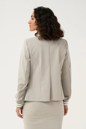 Kaffe Kinnie Blazer Elephant Skin/Chalk Strip