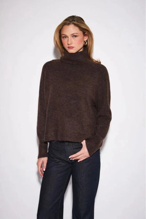 John & Jenn Emmett Sweater Chocolate