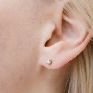 Petite Gold Fin Studs