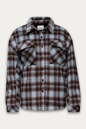 Kuwalla Emory Quilted Jacket Blue Plaid