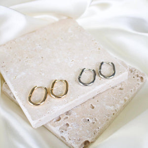Tish Hayden // Oval Hoop Earrings
