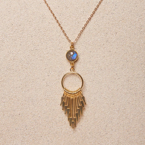 Tish Grace // Labradorite Spike Necklace