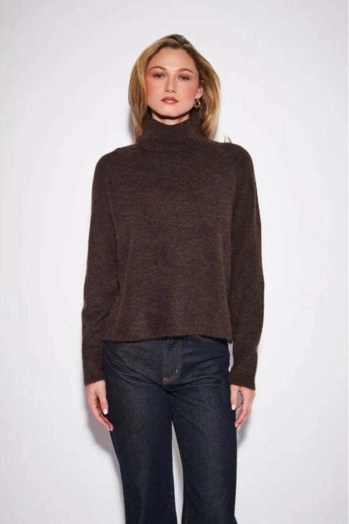 John & Jenn Emmett Sweater Chocolate