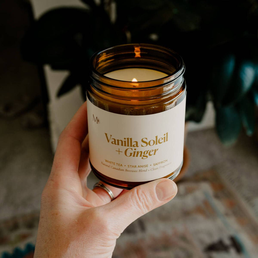 Vanilla Soleil + Ginger | Canadian Beeswax Candle