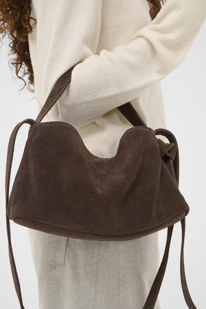 Soaked In Luxury SLCalilje Small Suede Bag Coffee Bean