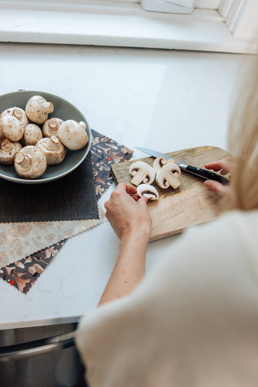 Goldilocks Reusable Beeswax Food Wraps: Mushrooms Set of 3