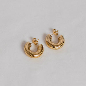 Petite Gold Chunky Mini Hoop Earrings