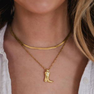 Petite Gold Cowboy Necklace