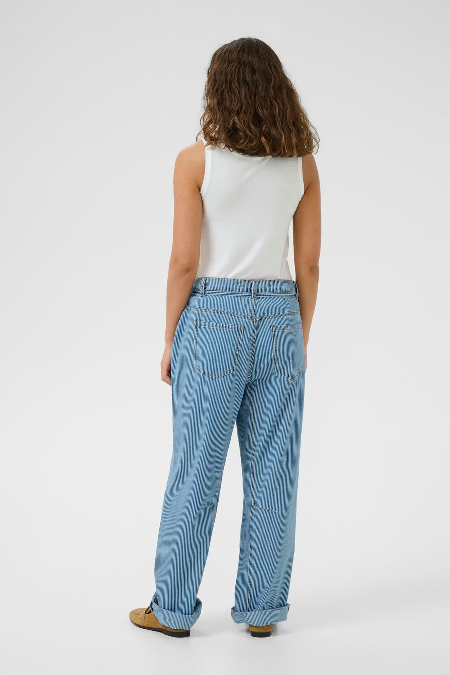 Culture CUayna Pants Blue White Stripe