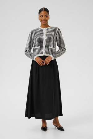 Kaffe KAellery Knit Cardigan Light Grey/Black