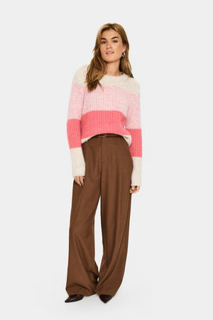 Saint Tropez MandySZ Pullover Wild Rose Melange