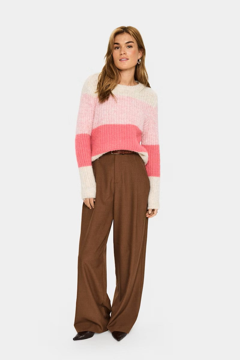 Saint Tropez MandySZ Pullover Wild Rose Melange