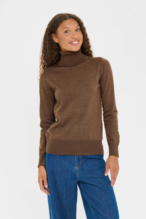 Saint Tropez MilaSZ St. Rollneck Pullover Fondue Fudge Melange