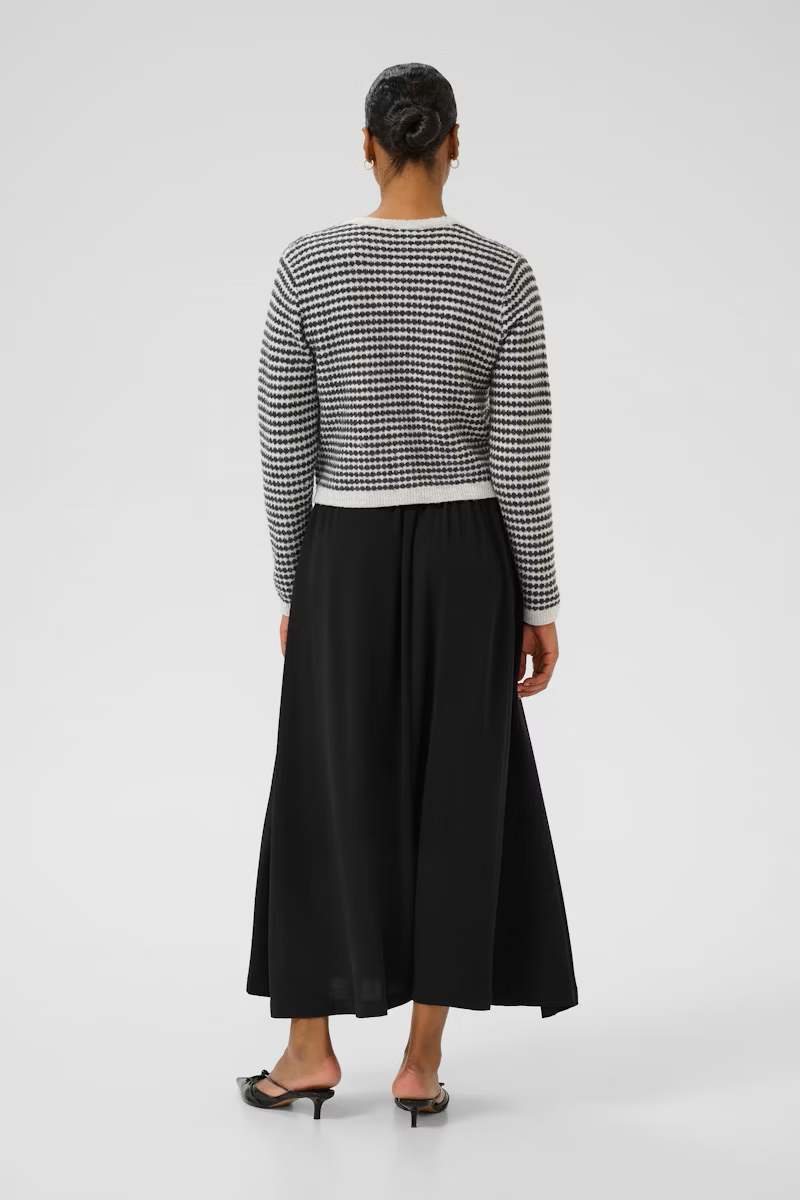 Kaffe KAellery Knit Cardigan Light Grey/Black