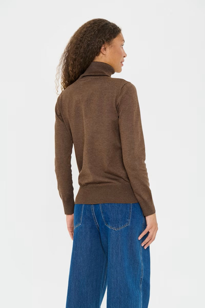 Saint Tropez MilaSZ St. Rollneck Pullover Fondue Fudge Melange