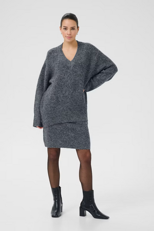 Kaffe KATrudy Pullover Dark Grey Melange
