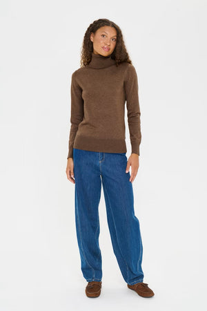 Saint Tropez MilaSZ St. Rollneck Pullover Fondue Fudge Melange
