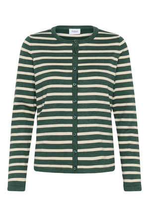 Saint Tropez MilaSZ Striped Cardigan June Brown Rice