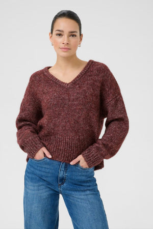 Kaffe KAtrina LS Pullover Windsor Wine