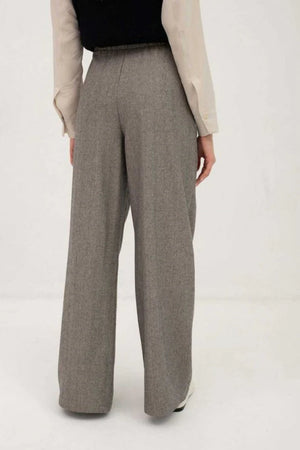 Mus and Bombon Mondego Pants Black Herringbone